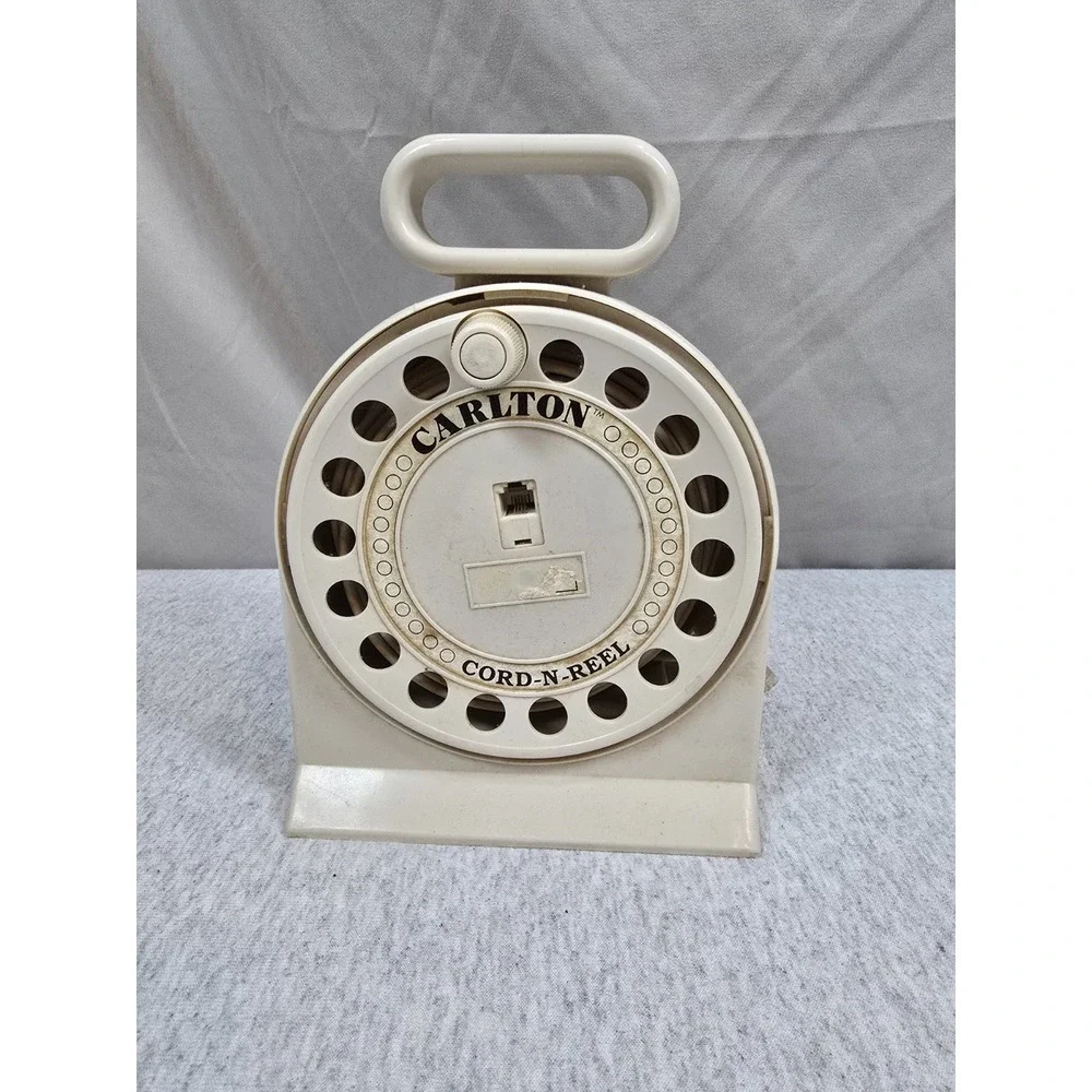 Vintage 1980s Carlton Cord N Reel Telephone 50 Ft Cord Collectible Phone Part